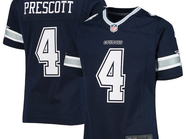 Dak Prescott Dallas Cowboys Nike Girls Youth Team Game Jersey - Navy