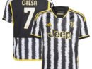 Federico Chiesa Juventus adidas Youth 2023/24 Home Replica Jersey - Black