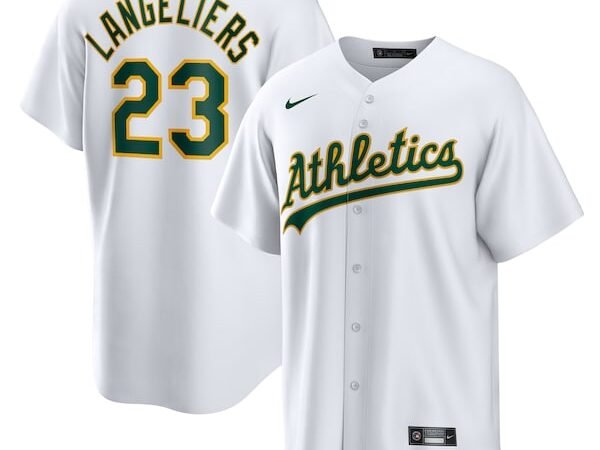 Shea Langeliers Athletics Nike Youth Home Replica Jersey - White