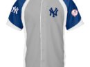 Boston Red Sox Big & Tall Colorblock Full-Snap Jersey -Gray/Navy