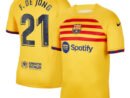 Frenkie de Jong Barcelona Nike Youth 2022/23 Fourth Breathe Stadium Replica Player Jersey - Yellow