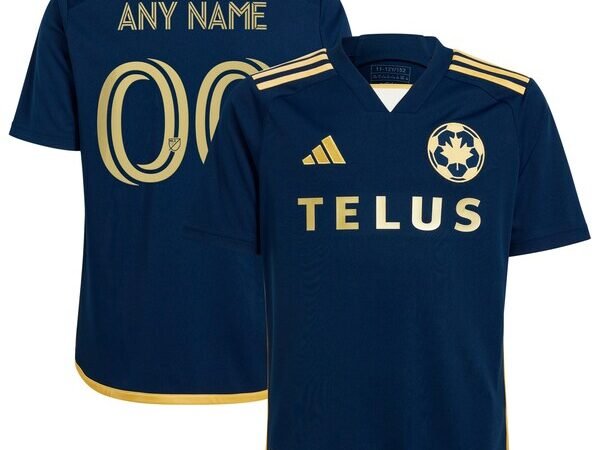 Vancouver Whitecaps FC adidas Youth 2024 The 50 Replica Custom Jersey - Navy