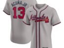 Ronald Acuña Jr. Atlanta Braves Nike Road Elite Player Jersey - Gray/Navy/White/Red