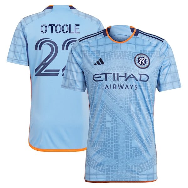 Kevin O'Toole New York City FC adidas 2024 The Interboro Kit Replica Player Jersey – Light Blue