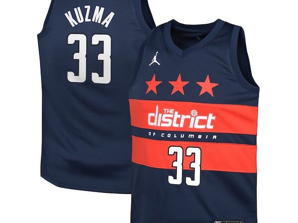 Kyle Kuzma Washington Wizards Jordan Brand Youth Swingman Jersey - Statement Edition - Navy
