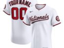Washington Nationals Nike Home Elite Custom Jersey - White