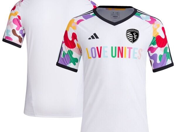 Sporting Kansas City adidas 2024 Pride Pre-Match Top - White