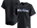 Miami Marlins Nike Alternate Limited Jersey - Black