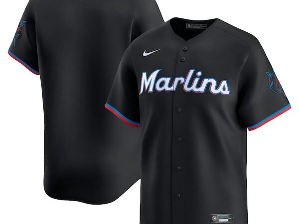 Miami Marlins Nike Alternate Limited Jersey - Black