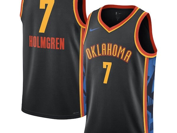 Chet Holmgren Oklahoma City Thunder Nike Unisex 2023/24 Swingman Player Jersey - City Edition - Navy