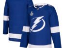 Tampa Bay Lightning adidas 2021 Stanley Cup Final Bound Authentic Patch Jersey - Blue