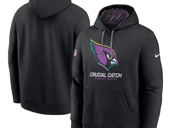 Arizona Cardinals Nike 2024 NFL Crucial Catch Club Pullover Hoodie - Black