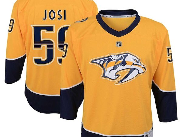 Roman Josi Nashville Predators Youth  Home Replica Player Jersey - Gold