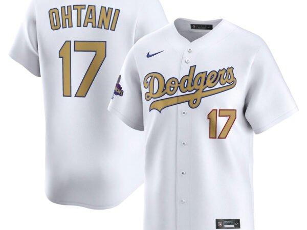 Shohei Ohtani Los Angeles Dodgers Nike 2025 Gold Collection Limited Jersey – White