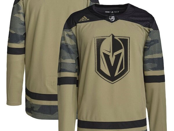 Vegas Golden Knights adidas Military Appreciation Team Authentic Practice Jersey - Camo