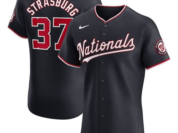 Stephen Strasburg Washington Nationals Nike Alternate Elite Player Jersey - Navy