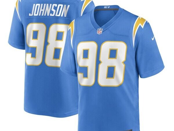 Austin Johnson Los Angeles Chargers Nike Game Player Jersey - Powder Blue