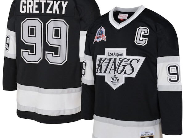 Wayne Gretzky Los Angeles Kings  Preschool 1992/93 Blue Line 2.0 Player Jersey - Black