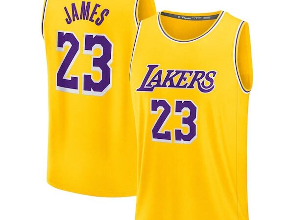 LeBron James Los Angeles Lakers Youth Fast Break Replica Player Jersey - Icon Edition - Gold