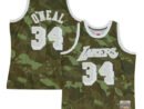 Shaquille O'Neal Los Angeles Lakers Hardwood Classics 1996/97 Ghost Green Swingman Jersey - Camo