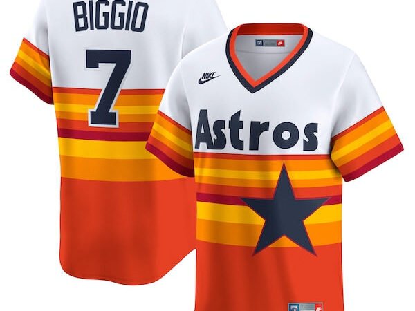 Craig Biggio Houston Astros Nike Throwback Cooperstown Collection Limited Player Jersey - White