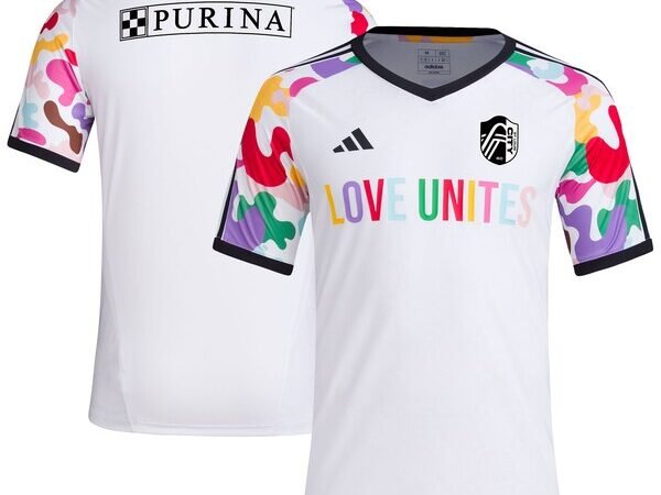 St. Louis City SC adidas 2024 Pride Pre-Match Top - White