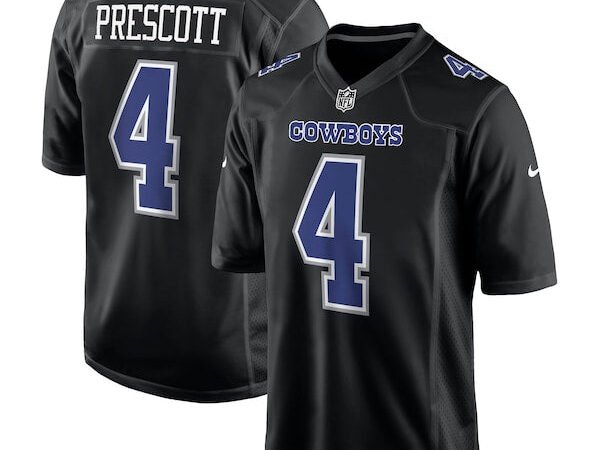 Dak Prescott Dallas Cowboys Nike Fashion Game Jersey - Carbon Black