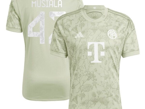 Jamal Musiala Bayern Munich adidas 2023/24 Oktoberfest Replica Player Jersey - Green/White