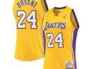 Men's Los Angeles Lakers Kobe Bryant Gold Hardwood Classics 2008-09 Authentic Jersey