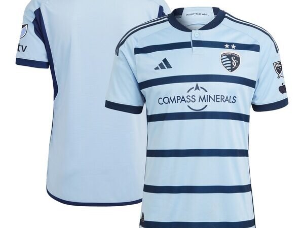 Sporting Kansas City adidas 2024 Hoops 4.0 Authentic Jersey - Light Blue