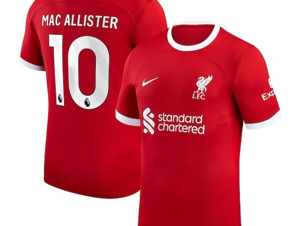 Alexis Mac Allister Liverpool Nike 2023/24 Home Replica Player Jersey - Red/White