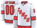 Carolina Hurricanes  Away Premium Custom Jersey - White/Red/Black