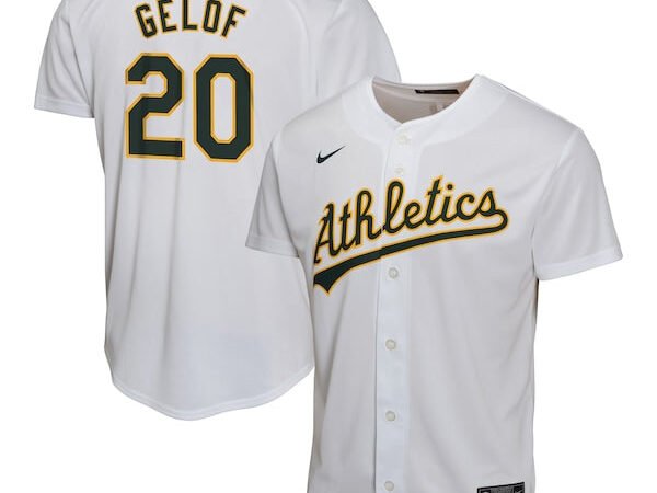 Zack Gelof Oakland Athletics Nike Youth Home Game Player Jersey - Gray