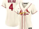 Yadier Molina St. Louis Cardinals Nike Women's Alternate Replica Player Jersey - Cream
