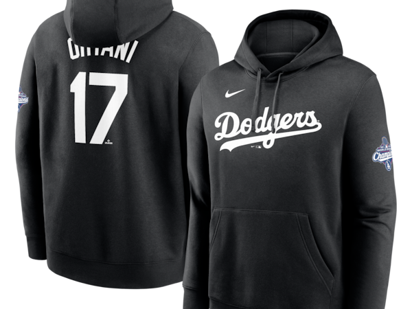 Shohei Ohtani Los Angeles Dodgers Nike 2025 World Series Champions Name & Number Hoodie - Black