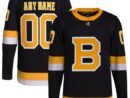 Boston Bruins adidas  Alternate  Primegreen Authentic Custom Jersey - Black