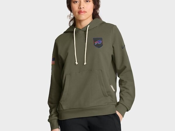 Buffalo Bills Nike Women's 2025 Salute to Service Sideline Standard Issue Dri-FIT Hoodie - Olive