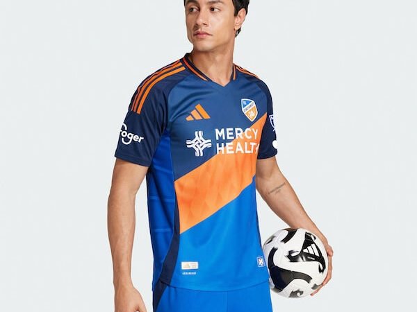 FC Cincinnati adidas 2025 Orange and Blue Legacy Kit Authentic Jersey - Blue
