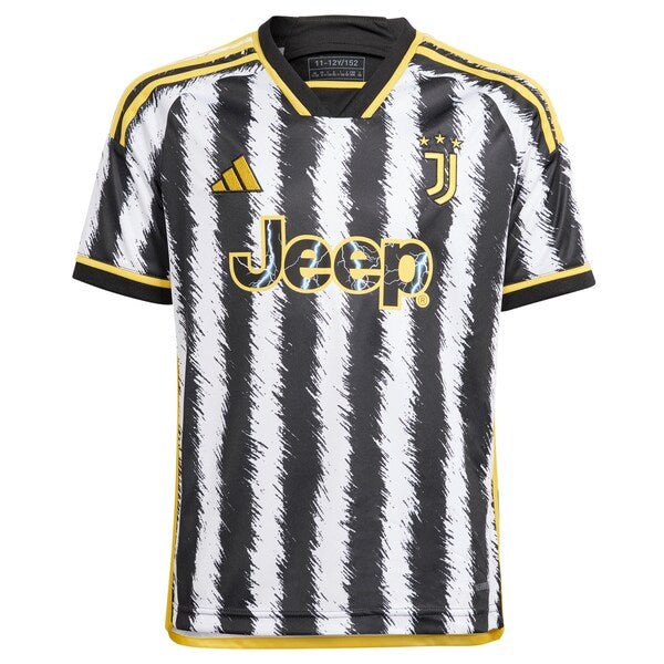 Timothy Weah Juventus adidas Youth 2023/24 Home Replica Player Jersey - Black