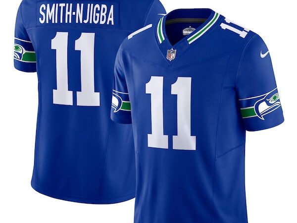 Jaxon Smith-Njigba Seattle Seahawks Nike Alternate Vapor F.U.S.E. Limited Jersey - Royal/Navy