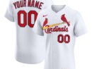 St. Louis Cardinals Nike Home Elite Custom Jersey - White