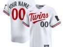Minnesota Twins Nike Home Limited Custom Jersey - White