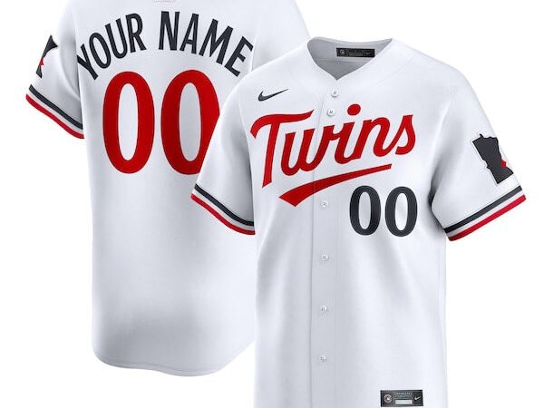 Minnesota Twins Nike Home Limited Custom Jersey - White