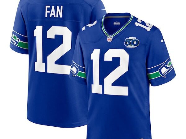 12s Seattle Seahawks Nike Alternate 50th Season Game Jersey - Royal