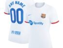 Barcelona Nike Women's 2023/24 Away Custom Replica Jersey - White