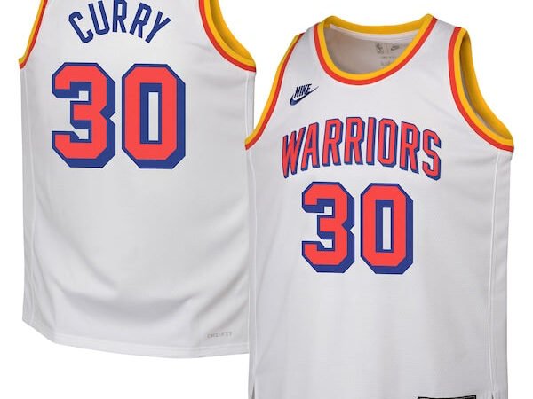 Stephen Curry Golden State Warriors Nike Youth 2024/25 Swingman Jersey - White - Classic Edition