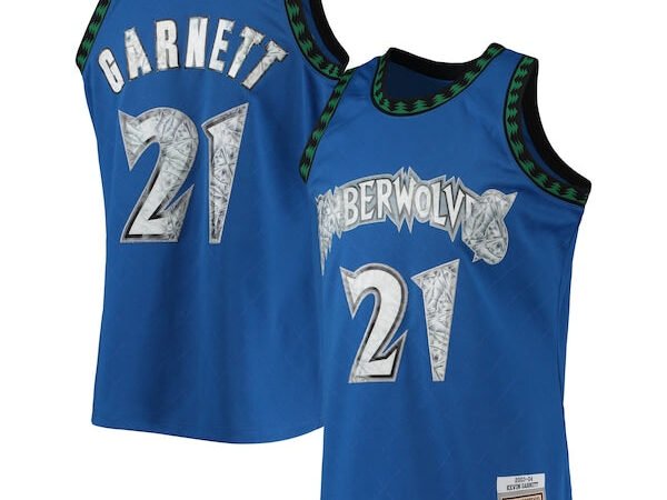Kevin Garnett Minnesota Timberwolves 2003/04 Hardwood Classics NBA 75th Anniversary Diamond Swingman Jersey - Blue