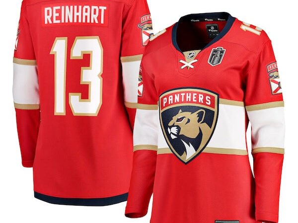 Sam Reinhart Florida Panthers Women's 2025 Stanley Cup Final Home Breakaway Player Jersey - Red