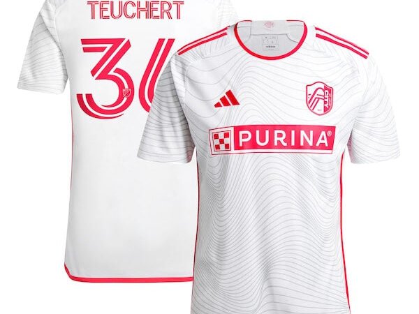 Cedric Teuchert St. Louis City SC adidas 2024 The Confluence Kit Replica Player Jersey - White