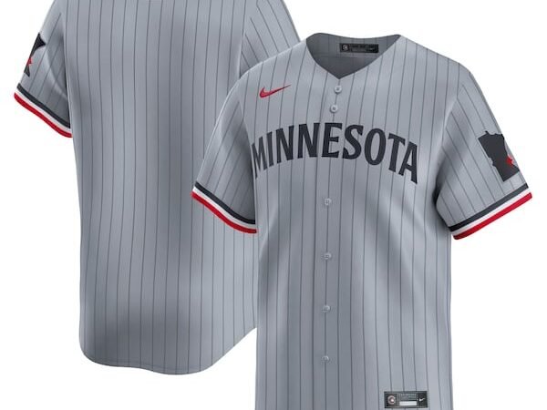 Minnesota Twins Nike Road Limited Jersey – Gray
